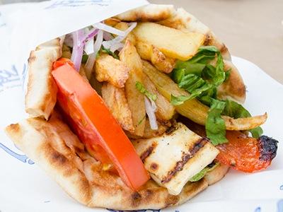 Fresh-Carved Gyros with Pita